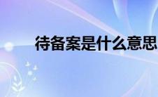 待备案是什么意思(dba是什么意思)
