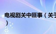电视剧关中匪事（关于电视剧关中匪事的介绍）