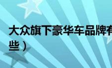 大众旗下豪华车品牌有哪些（豪华车品牌有哪些）