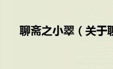 聊斋之小翠（关于聊斋之小翠的介绍）