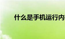 什么是手机运行内存(什么是手账本)