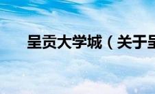 呈贡大学城（关于呈贡大学城的介绍）