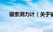锚索测力计（关于锚索测力计的介绍）