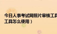 今日人事考试网照片审核工具怎么用（人事考试网照片审核工具怎么使用）