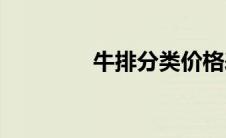 牛排分类价格表(牛排分类)