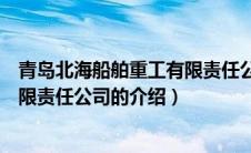 青岛北海船舶重工有限责任公司（关于青岛北海船舶重工有限责任公司的介绍）