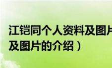 江铠同个人资料及图片（关于江铠同个人资料及图片的介绍）