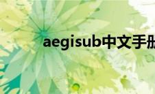 aegisub中文手册(aegisub教程)