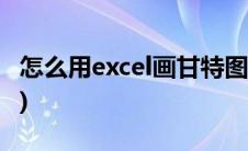 怎么用excel画甘特图(怎么用EXCEL画蛛网图)