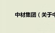 中材集团（关于中材集团的介绍）