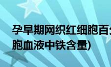 孕早期网织红细胞百分比偏高(孕妇网织红细胞血液中铁含量)