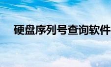 硬盘序列号查询软件（硬盘序列号查询）