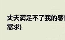 丈夫满足不了我的感情需求(情夫满足我的性需求)