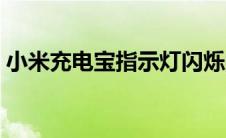 小米充电宝指示灯闪烁的意思（小米充电宝）