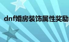 dnf婚房装饰属性奖励（dnf婚房装饰属性）