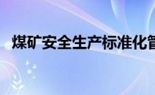煤矿安全生产标准化管理体系（煤矿安全）