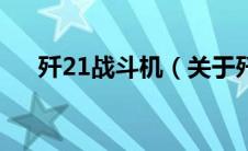 歼21战斗机（关于歼21战斗机的介绍）