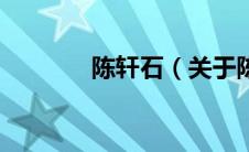 陈轩石（关于陈轩石的介绍）