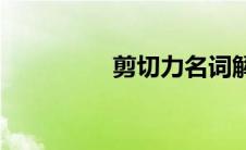 剪切力名词解释(剪切力)