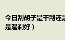 今日刮胡子是干刮还是湿刮（刮胡刀干剃好还是湿剃好）