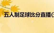 五人制足球比分直播(五人制足球比赛战术)