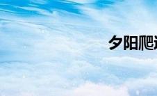 夕阳爬过白墙