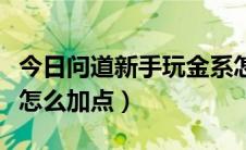 今日问道新手玩金系怎么加点（问道金系平民怎么加点）