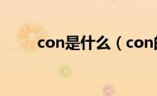 con是什么（con的多种意思科普）