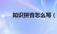 知识拼音怎么写（知识是什么拼音）