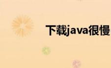 下载java很慢(java下载慢)