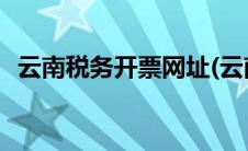 云南税务开票网址(云南国税普通开票系统)