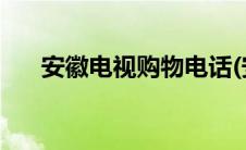 安徽电视购物电话(安徽电视购物频道)