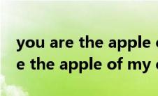 you are the apple of my eye图片(You are the apple of my eye)