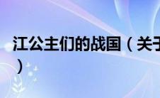 江公主们的战国（关于江公主们的战国的介绍）