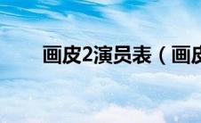 画皮2演员表（画皮2什么时候上映）