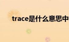 trace是什么意思中文（trace的意思）