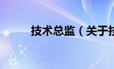 技术总监（关于技术总监的介绍）