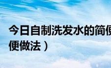 今日自制洗发水的简便做法（自制洗发水的简便做法）