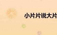 小片片说大片tvb(小片网)