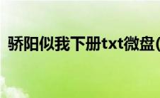 骄阳似我下册txt微盘(骄阳似我下册大结局)