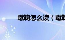 蹴鞠怎么读（蹴鞠的读音和解释）
