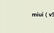 miui（v5是什么）