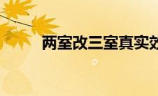 两室改三室真实效果(两室改三室)