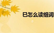 巳怎么读组词（巳怎么读）