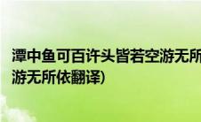 潭中鱼可百许头皆若空游无所依赏析(潭中鱼可百许头皆若空游无所依翻译)