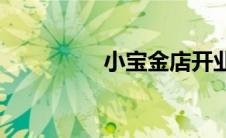 小宝金店开业(小宝金店)