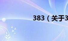 383（关于383的介绍）