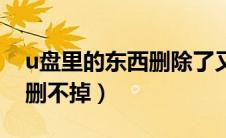 u盘里的东西删除了又出现了（u盘里的东西删不掉）