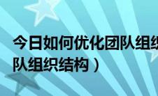 今日如何优化团队组织结构设计（如何优化团队组织结构）