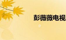 彭薇薇电视剧(彭薇薇)